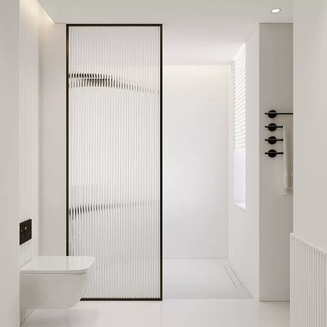 Scratch Resistant Sliding Rectangular Glass Shower Door Image - 2