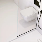 Scratch Resistant Sliding Rectangular Glass Shower Door Image - 6