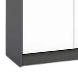 Scratch Resistant Wood Black Lockable Office Cabinet Image - 6