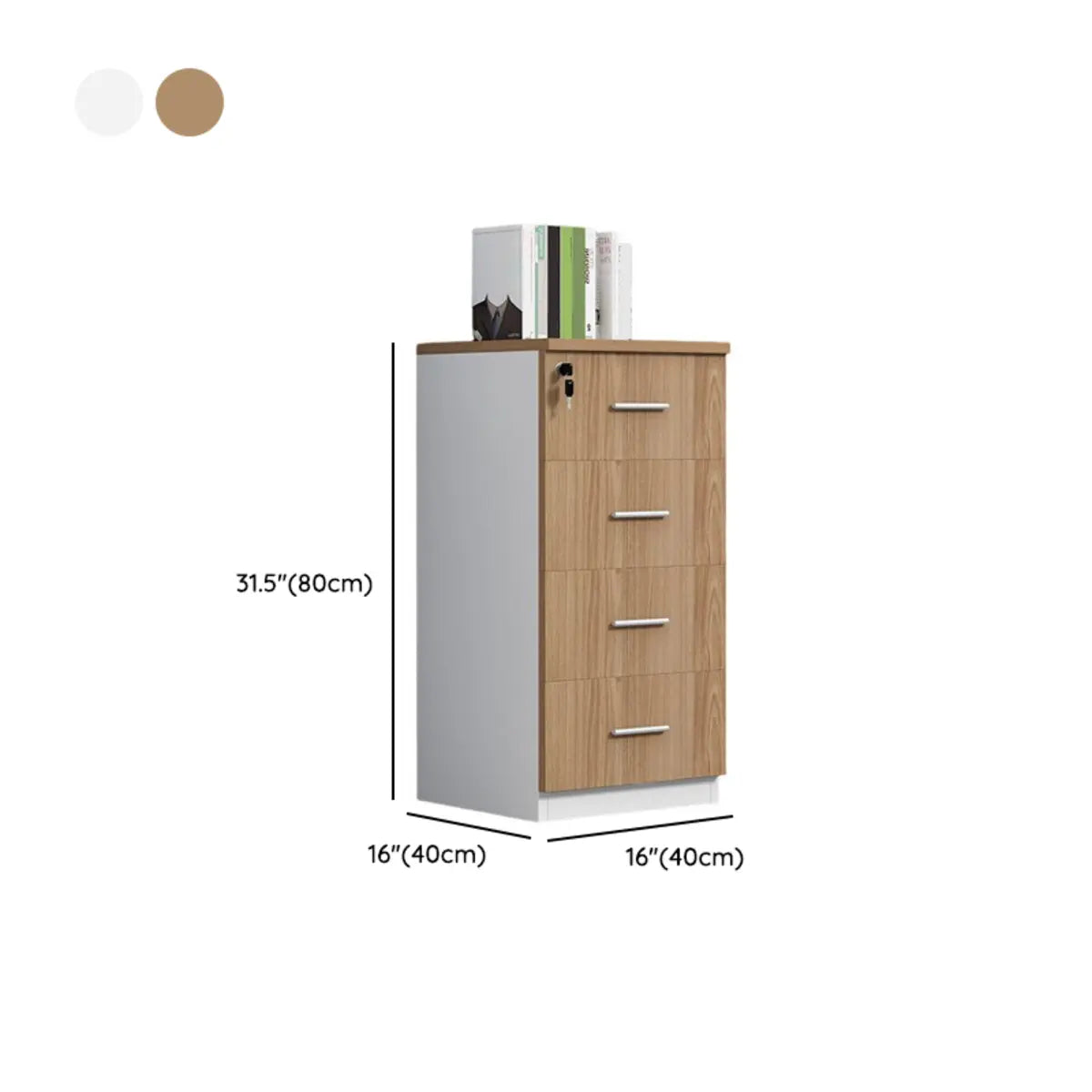 Secure Horizontal Wide Office Storage Cabinet with Drawers Image - 25