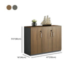 Secure Horizontal Wide Office Storage Cabinet with Drawers Image - 29