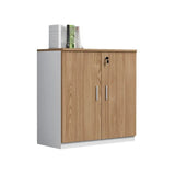 Secure Horizontal Wide Office Storage Cabinet with Drawers Image - 5