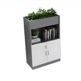 Secure Modern Lockable Door Wood Office Storage Cabinet Image - 5