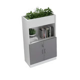 Secure Modern Lockable Door Wood Office Storage Cabinet Image - 7