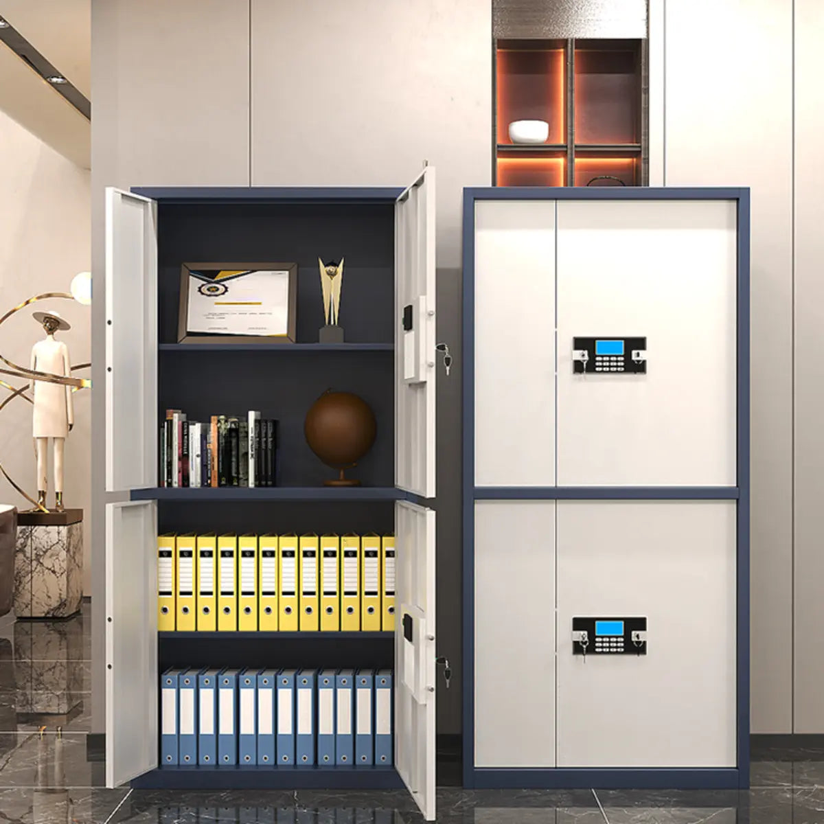 Secure Steel Rectangular Storage Cabinet with Digital Lock Image - 7