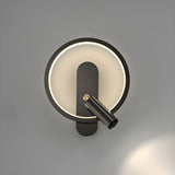 Silica Gel Circular Gold Reading Wall Light Fixture Image - 7