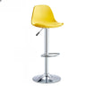 Silver Base Round Metal Adjustable Swivel Bar Stool Image - 14