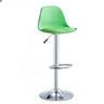 Silver Base Round Metal Adjustable Swivel Bar Stool Image - 5