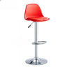 Silver Base Round Metal Adjustable Swivel Bar Stool Image - 7