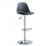 Silver Base Round Metal Adjustable Swivel Bar Stool Image - 9