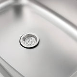 Silver Drop-In Rectangular Stainless Steel Kitchen Sink Image - 15