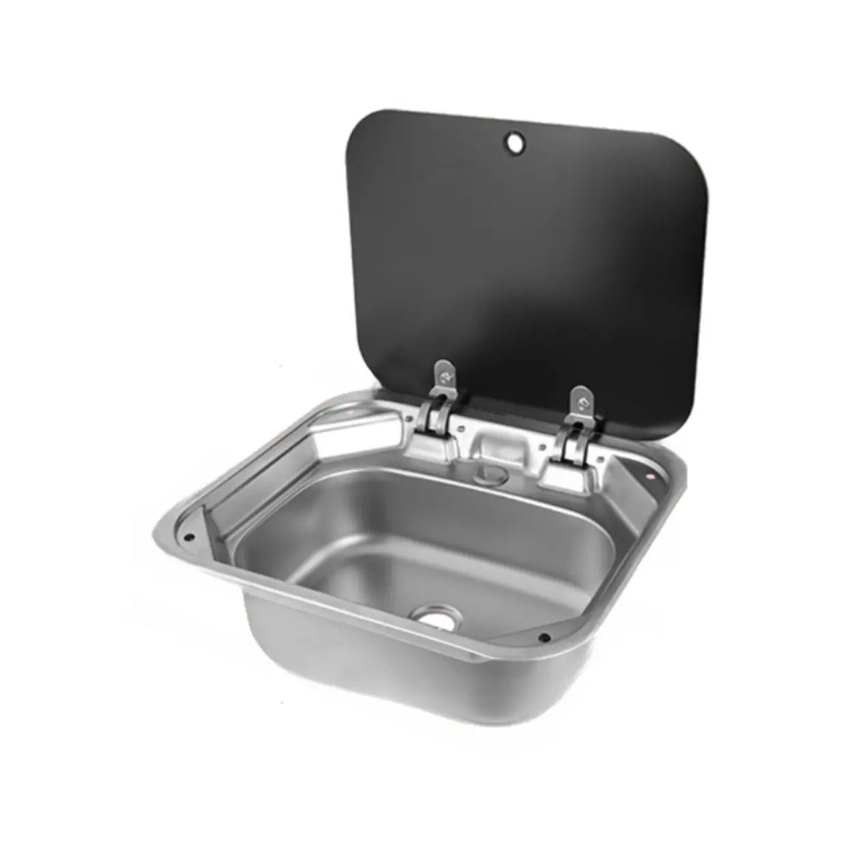 Silver Drop-In Rectangular Stainless Steel Kitchen Sink Image - 2