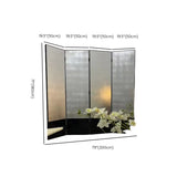 Silver Foldable Alloy Privacy Freestanding Room Divider Image - 12