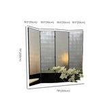 Silver Foldable Alloy Privacy Freestanding Room Divider Image - 14