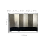 Silver Foldable Alloy Privacy Freestanding Room Divider Image - 17