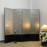 Silver Foldable Alloy Privacy Freestanding Room Divider Image - 3