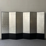 Silver Foldable Alloy Privacy Freestanding Room Divider Image - 4