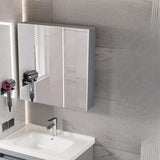 Silver Large Storage Frameless Mirror Medicine Cabinet Image - 14