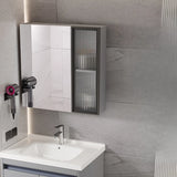 Silver Large Storage Frameless Mirror Medicine Cabinet Image - 18