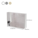 Silver Large Storage Frameless Mirror Medicine Cabinet Image - 32