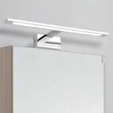 Silver Modern Rectangular LED Bathroom Vanity Light Image - 3