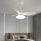 Simple 3 Blade Modern Remote Ceiling Fan with LED Light Image - 14