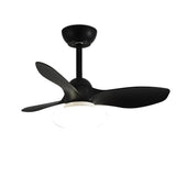 Simple 3 Blade Modern Remote Ceiling Fan with LED Light Image - 6