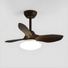 Simple 3 Blade Modern Remote Ceiling Fan with LED Light Image - 8