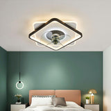 Simple 3 Blade Modern Square Ceiling Fan with LED Light Image - 4