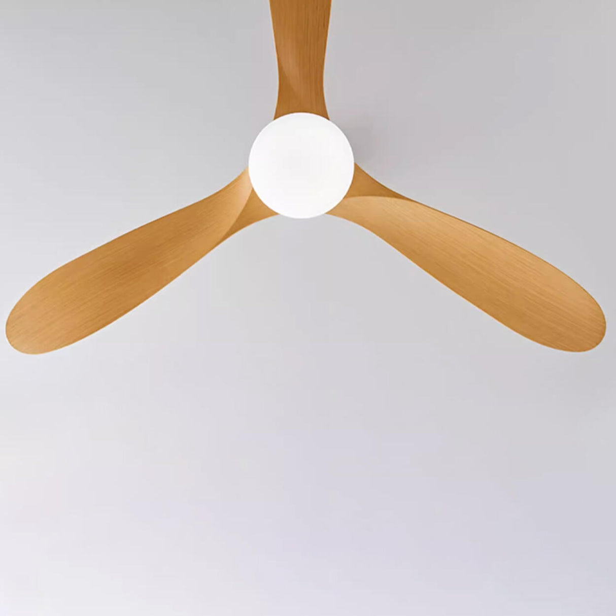 Simple 3 Blade Standard Ceiling Fan with LED Light Image - 12