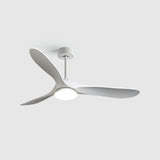 Simple 3 Blade Standard Ceiling Fan with LED Light Image - 15