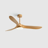 Simple 3 Blade Standard Ceiling Fan with LED Light Image - 16