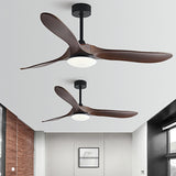 Simple 3 Blade Standard Ceiling Fan with LED Light Image - 4