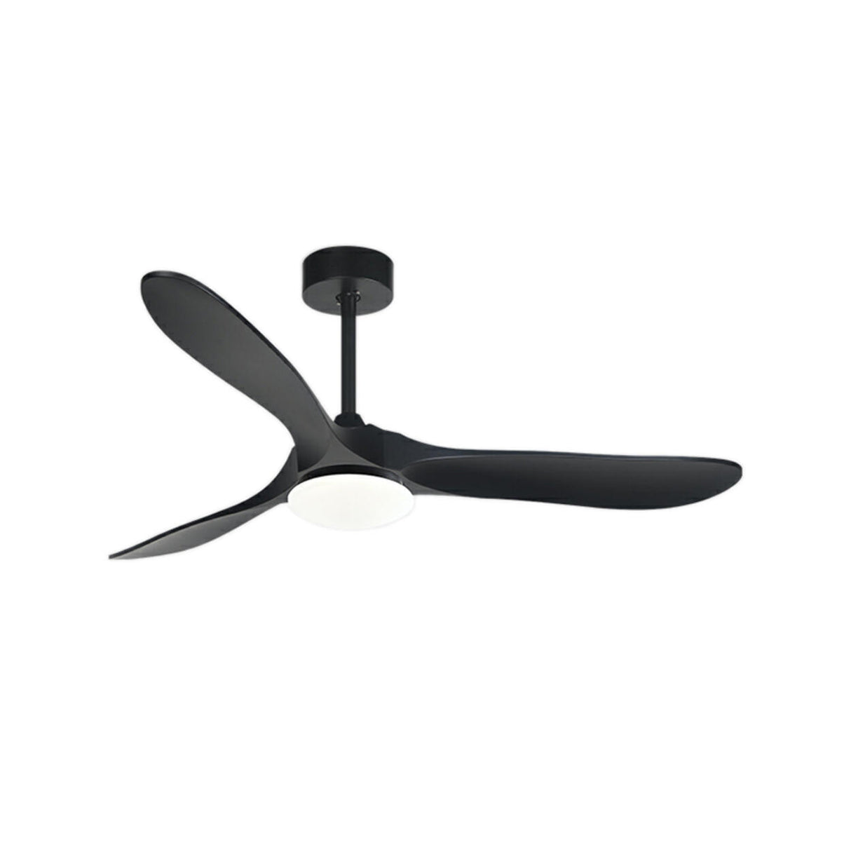 Simple 3 Blade Standard Ceiling Fan with LED Light Image - 6