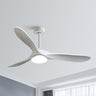 Simple 3 Blade Standard Ceiling Fan with LED Light Image - 7