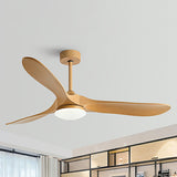 Simple 3 Blade Standard Ceiling Fan with LED Light Image - 8