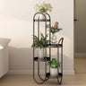 Simple 3-Tier Metal Indoor Rolling Plant Stand Cream Image - 11