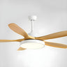 Simple 5 Blade Flush Standard Ceiling Fan with Light Image - 6