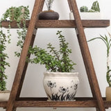 Simple A-Frame Wood Multi-Tier Crate Plant Stand Brown Image - 12