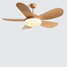 Simple Adjustable 5 Blade Wood Ceiling Fan with Light Image - 3