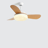 Simple Adjustable 5 Blade Wood Ceiling Fan with Light Image - 9