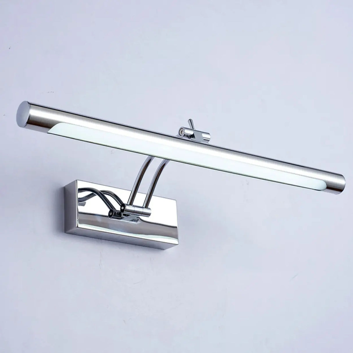 Simple Adjustable Chrome LED Bathroom Vanity Light Image - 3