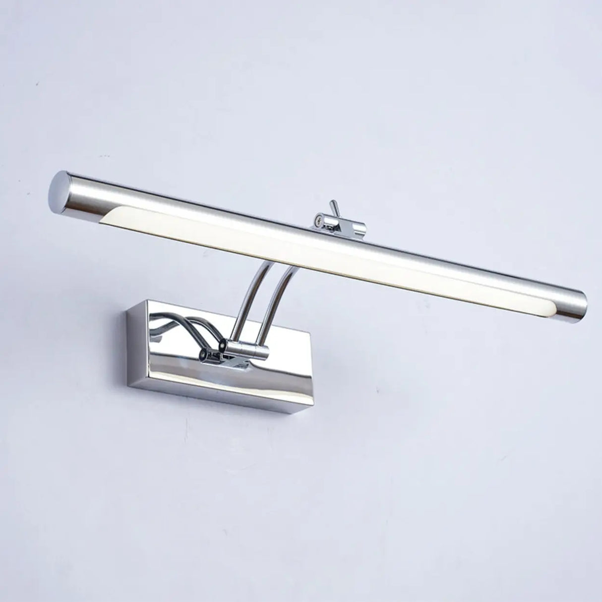 Simple Adjustable Chrome LED Bathroom Vanity Light Image - 4