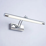 Simple Adjustable Chrome LED Bathroom Vanity Light Image - 4