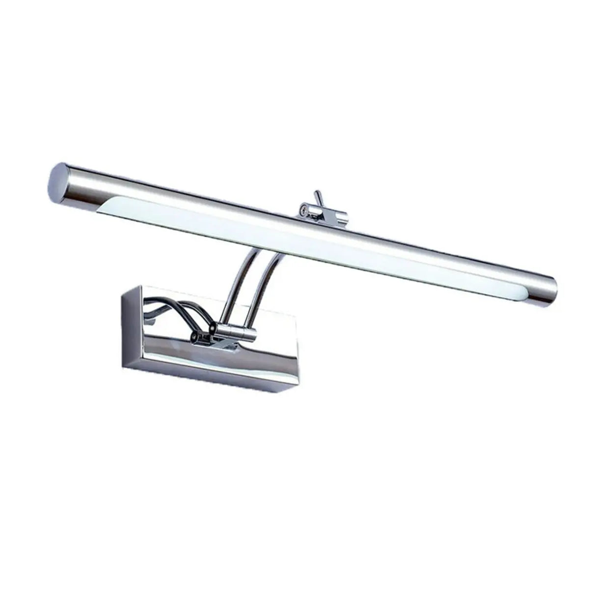 Simple Adjustable Chrome LED Bathroom Vanity Light Image - 5