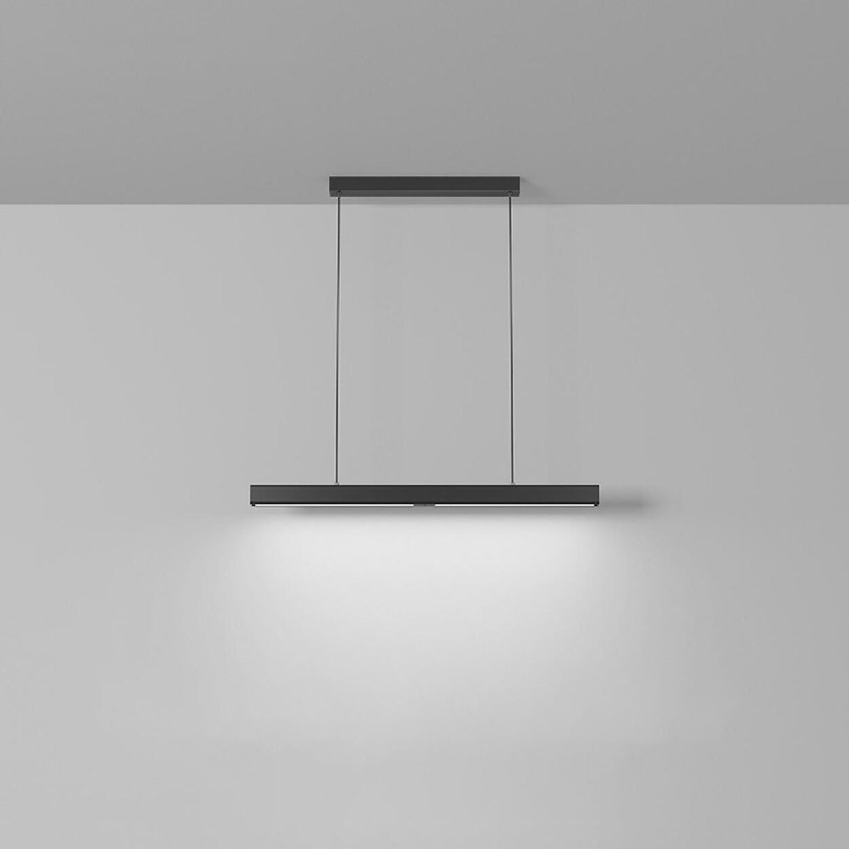 Simple Adjustable Linear LED Island Hanging Light Image - 10