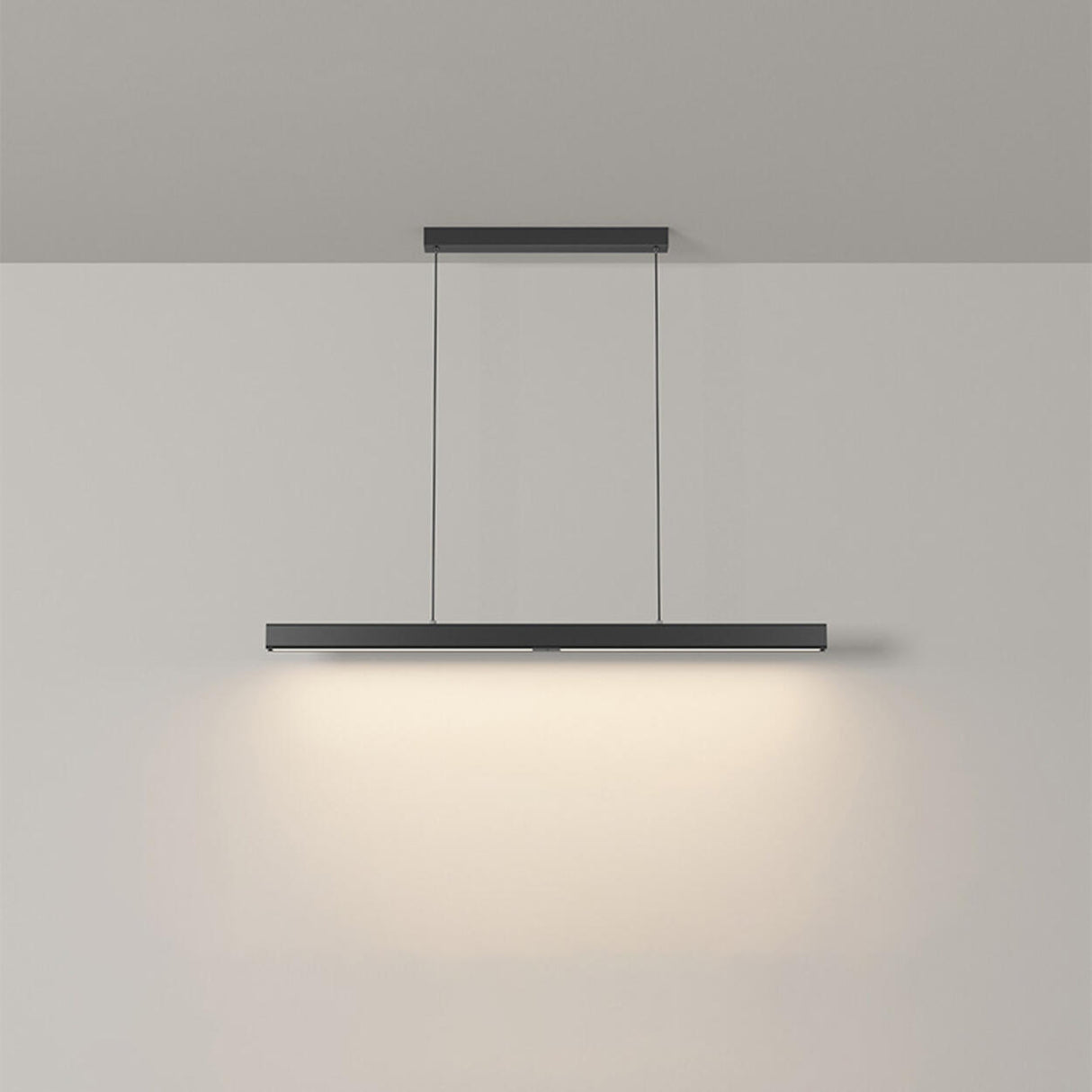 Simple Adjustable Linear LED Island Hanging Light Image - 4