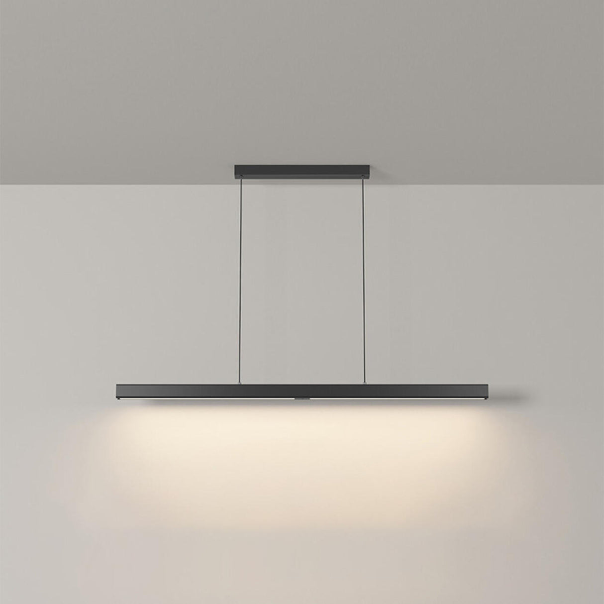 Simple Adjustable Linear LED Island Hanging Light Image - 5