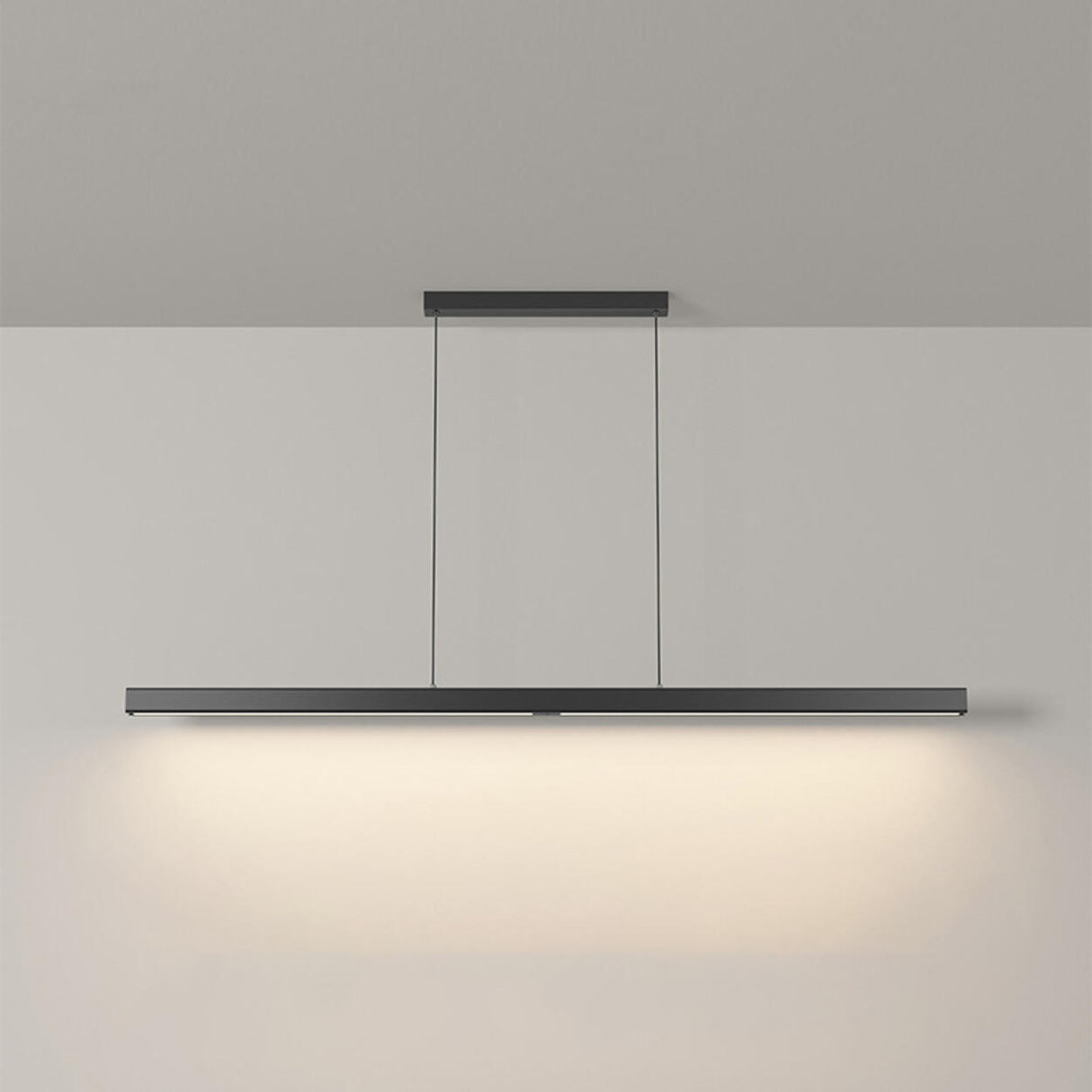 Simple Adjustable Linear LED Island Hanging Light Image - 7