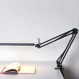 Simple Adjustable Metal Black LED Study Table Lamp Image - 11